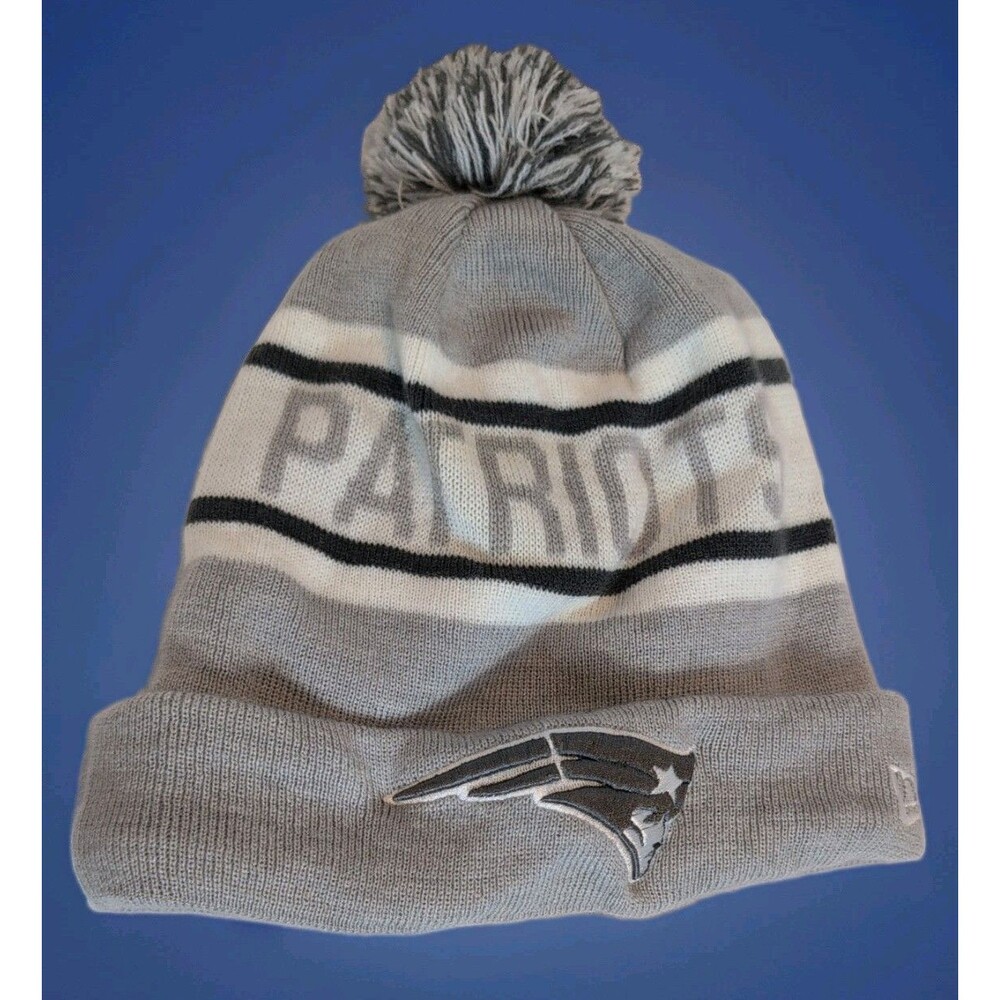 New England Patriots NFL New Era Beanie Knit Hat Gray